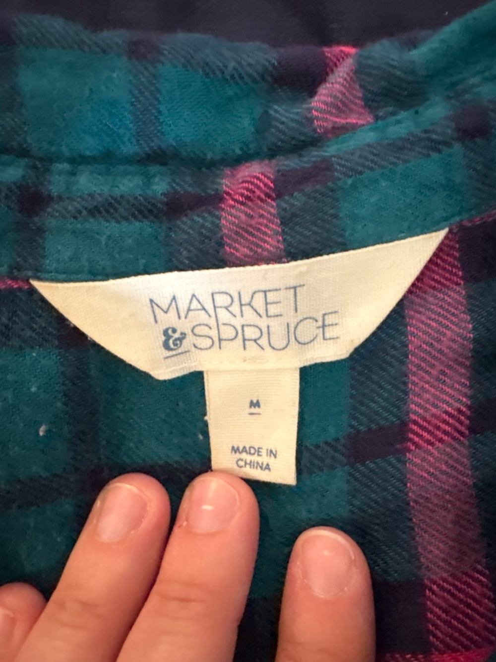 Market & Spruce flannel button down - Picture 2 of 3